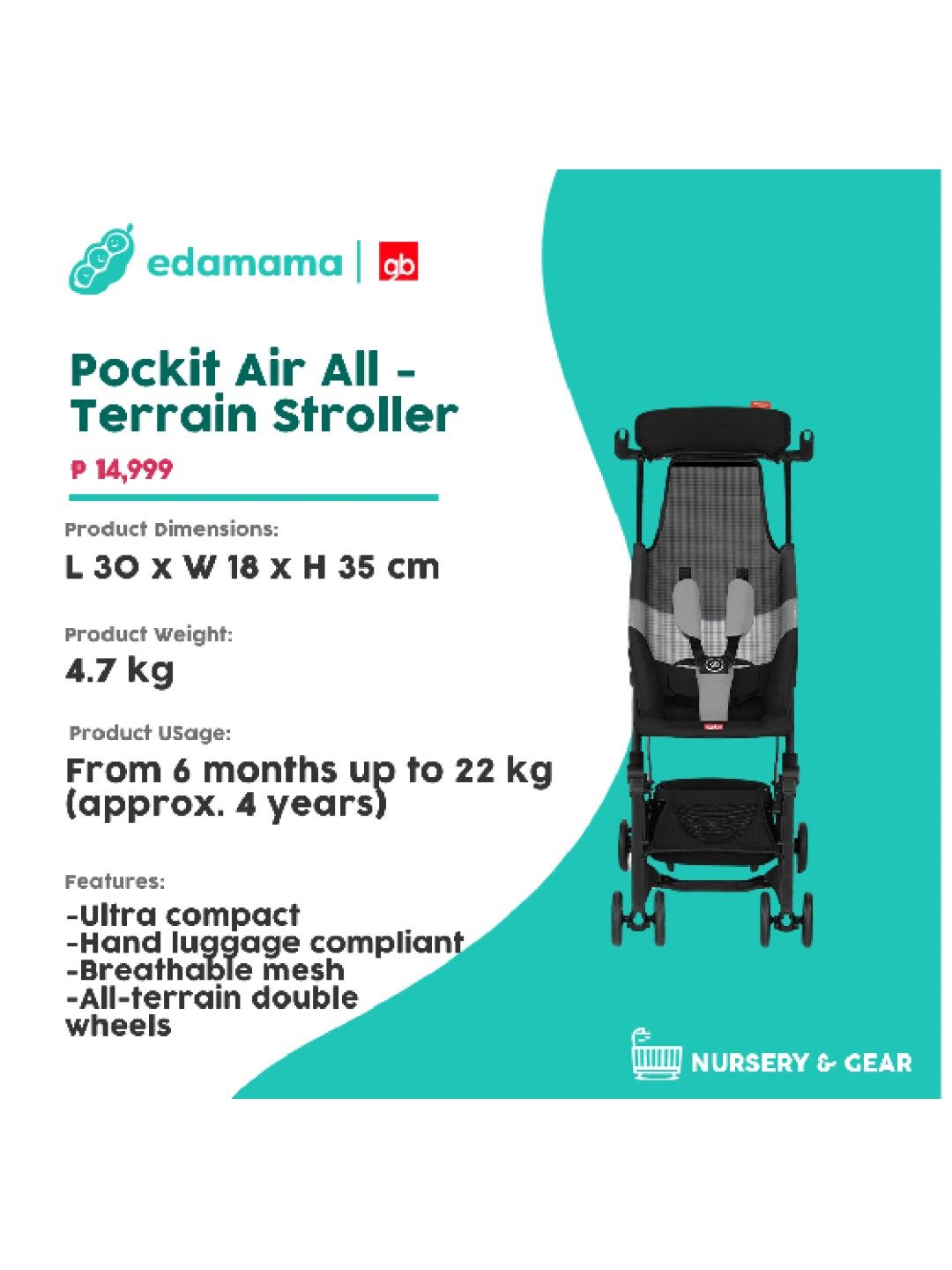 Gb stroller weight on sale